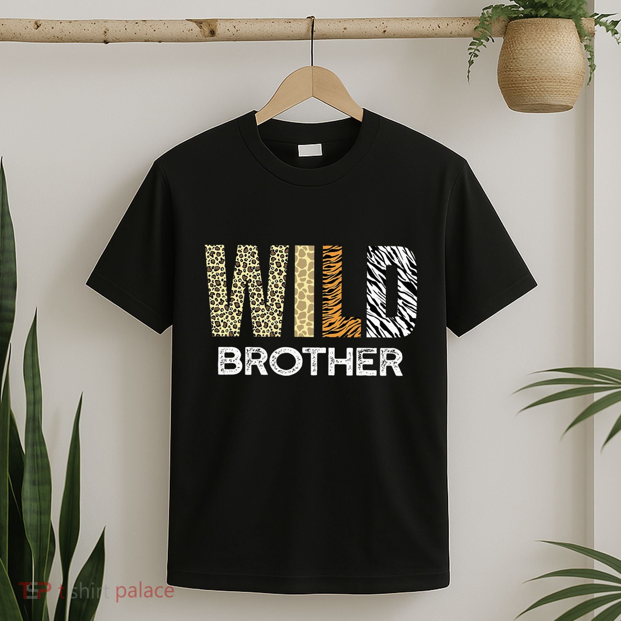 Brother Of The Wild One Zoo Birthday Safari Jungle Animal T-Shirt