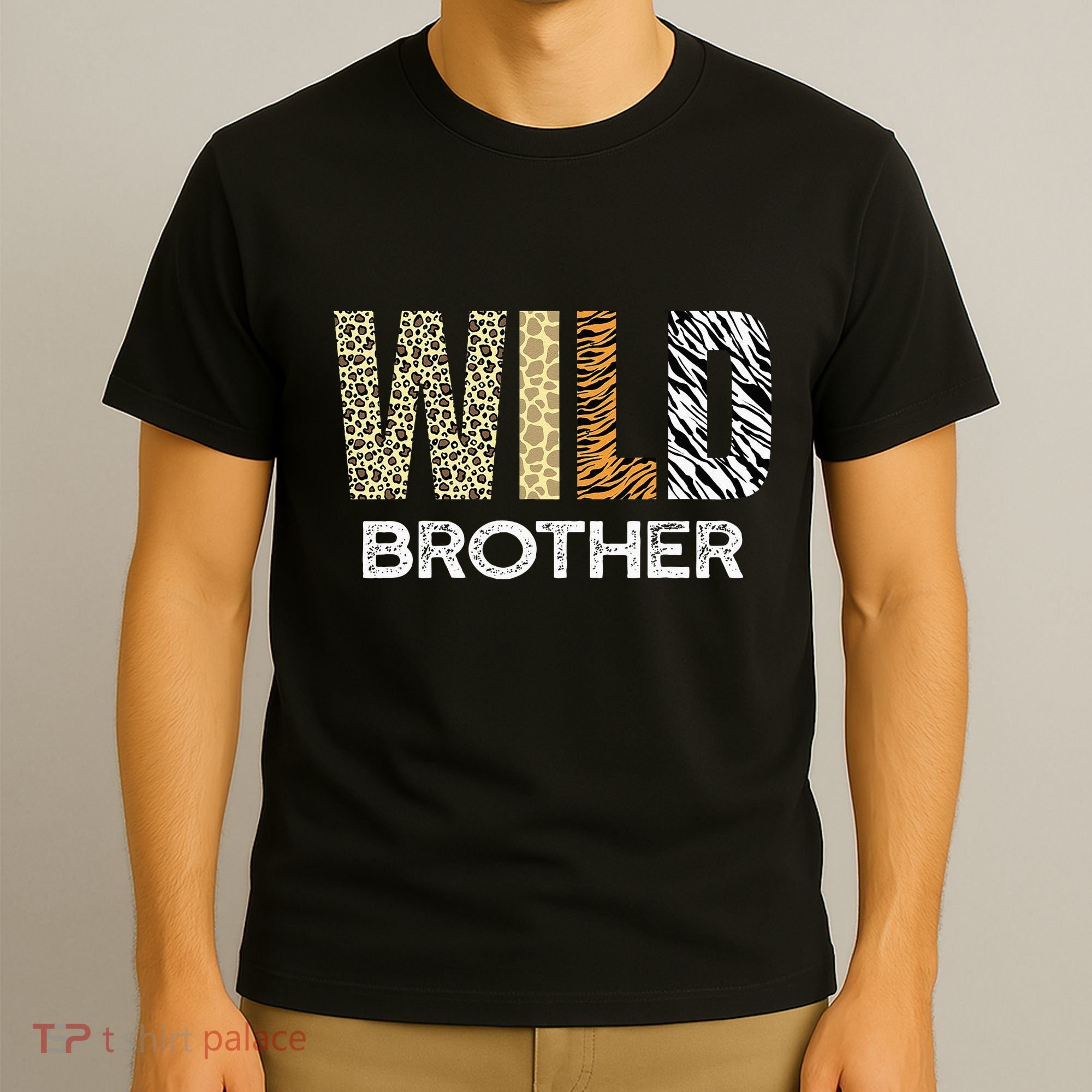 Brother Of The Wild One Zoo Birthday Safari Jungle Animal T-Shirt