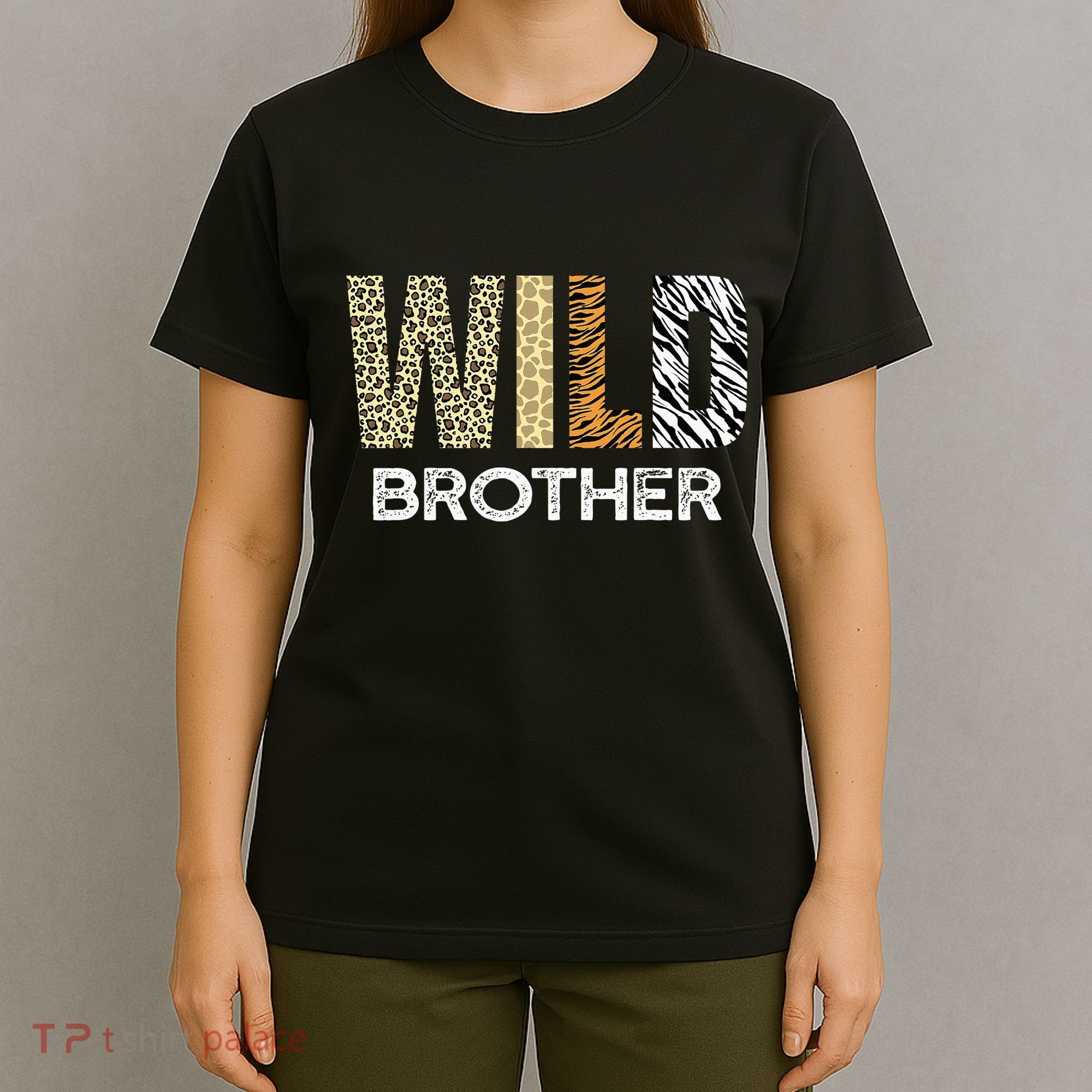 Brother Of The Wild One Zoo Birthday Safari Jungle Animal T-Shirt