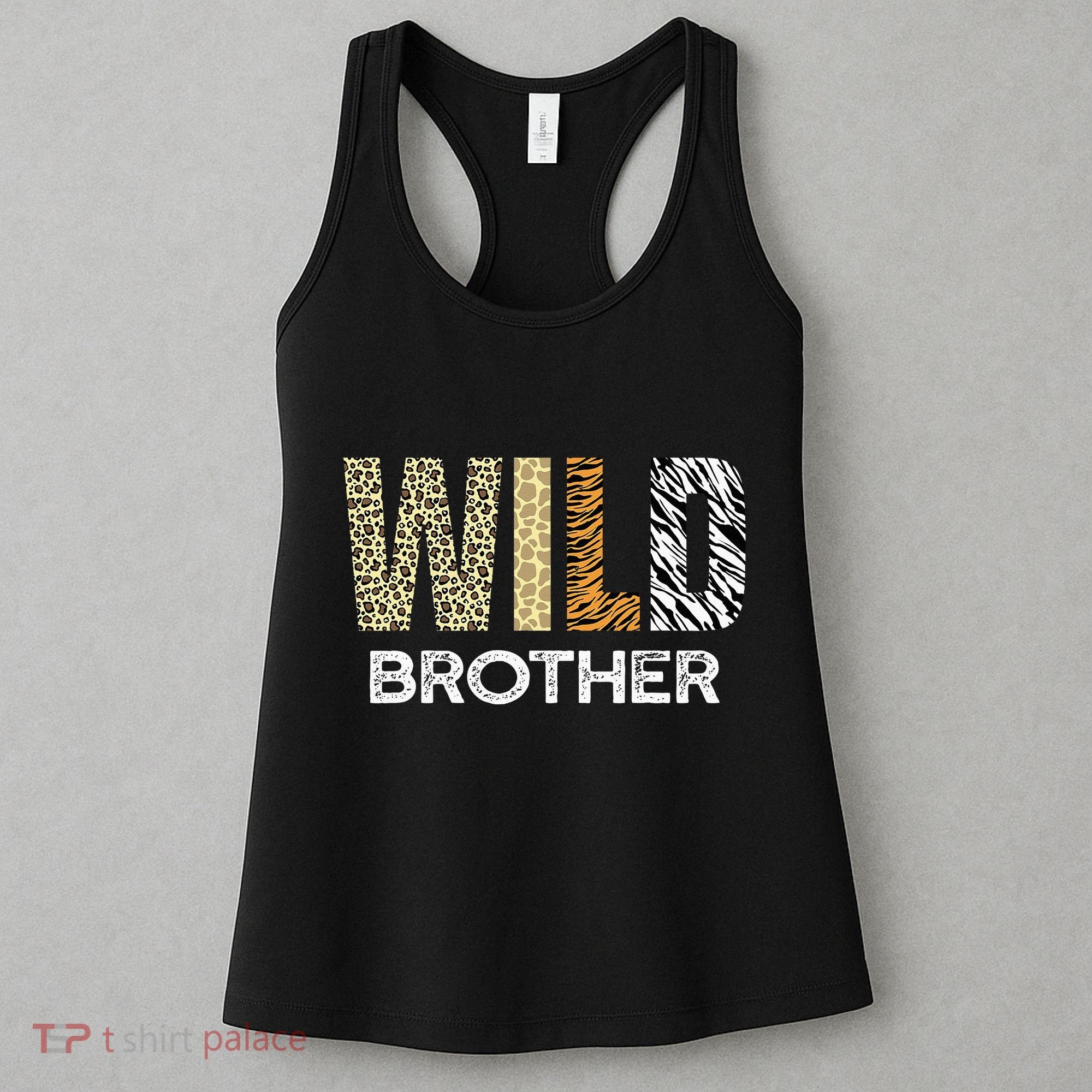 Brother Of The Wild One Zoo Birthday Safari Jungle Animal Women's Tank Top