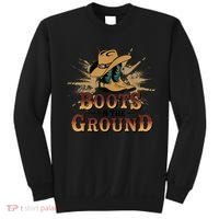 Boots On The Ground Western Cowboy Rodeo Country  Sweatshirt thumb 0