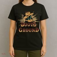 Boots On The Ground Western Cowboy Rodeo Country  T-Shirt thumb 4