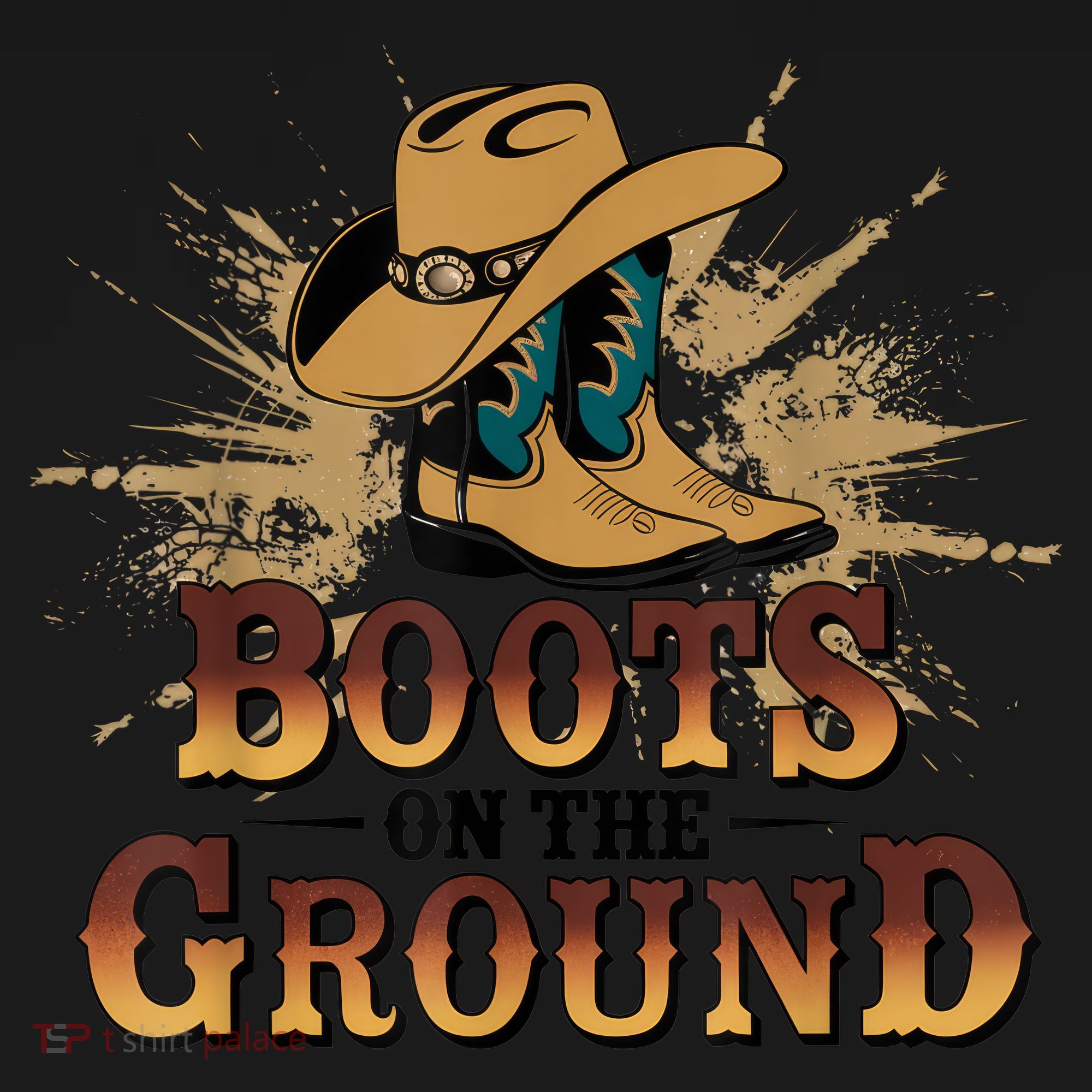 Boots On The Ground Western Cowboy Rodeo Country  Women's Hoodie