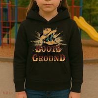Boots On The Ground Western Cowboy Rodeo Country  Kids Hoodie thumb 3