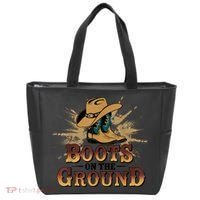 Boots On The Ground Western Cowboy Rodeo Country  Tote Bag thumb 0