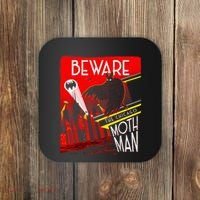 Beware Of The Chicago Mothman! Art Deco Pop Culture Cryptid Coaster thumb 0