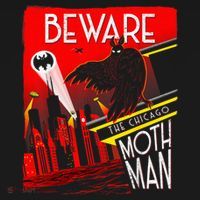 Beware Of The Chicago Mothman! Art Deco Pop Culture Cryptid Women's Tank Top thumb 5