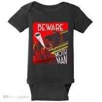 Beware Of The Chicago Mothman! Art Deco Pop Culture Cryptid Baby Bodysuit thumb 0