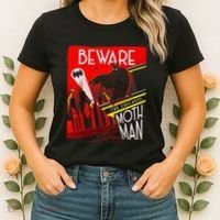 Beware Of The Chicago Mothman! Art Deco Pop Culture Cryptid Women's T-Shirt thumb 2