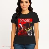 Beware Of The Chicago Mothman! Art Deco Pop Culture Cryptid Women's T-Shirt thumb 4
