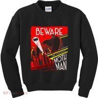 Beware Of The Chicago Mothman! Art Deco Pop Culture Cryptid Kids Sweatshirt thumb 0
