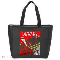 Beware Of The Chicago Mothman! Art Deco Pop Culture Cryptid Tote Bag thumb 0
