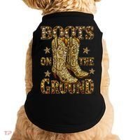 Boots On The Ground, Cowgirl Linedance, Boot Cowboy Western  Doggie Tank thumb 0
