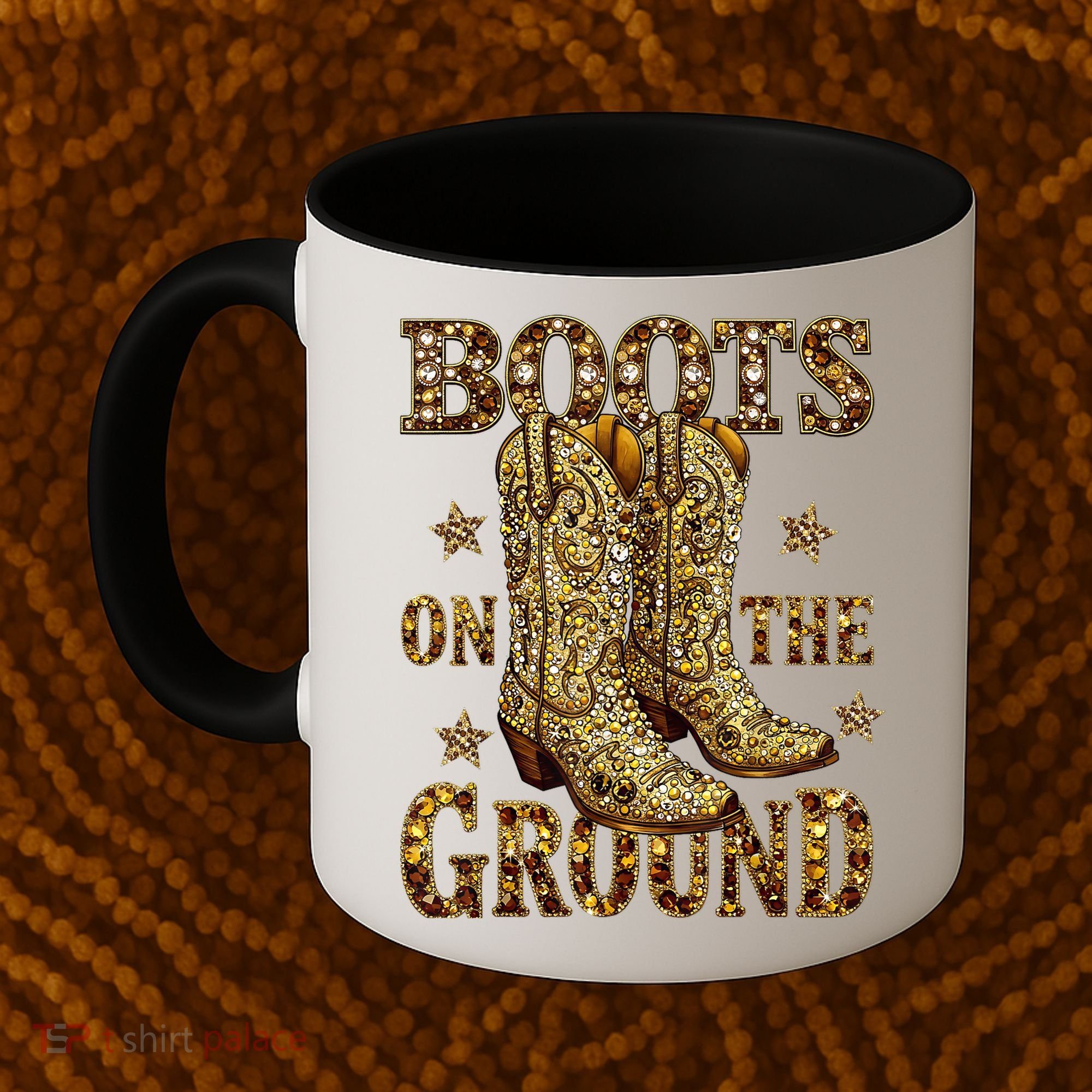 Boots On The Ground, Cowgirl Linedance, Boot Cowboy Western  Coffee Mug
