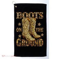 Boots On The Ground, Cowgirl Linedance, Boot Cowboy Western  Golf Towel thumb 0