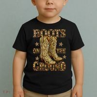 Boots On The Ground, Cowgirl Linedance, Boot Cowboy Western  Toddler T-Shirt thumb 2