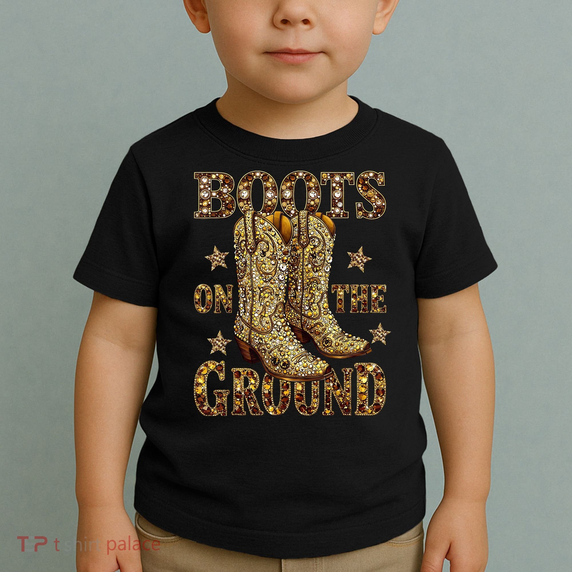 Boots On The Ground, Cowgirl Linedance, Boot Cowboy Western  Toddler T-Shirt