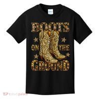 Boots On The Ground, Cowgirl Linedance, Boot Cowboy Western  Kids T-Shirt thumb 0