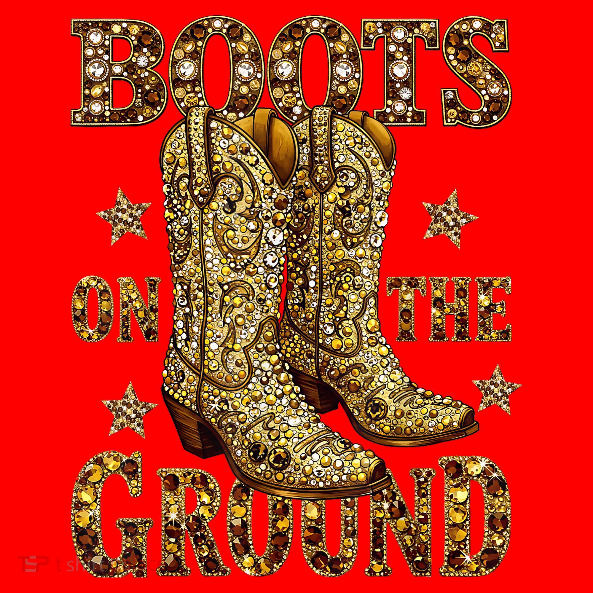 Boots On The Ground, Cowgirl Linedance, Boot Cowboy Western  Santa Hat