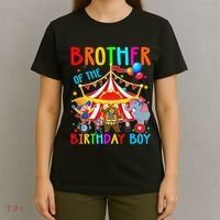 Brother Of The Birthday Carnival Circus Themed Bday T-Shirt thumb 4