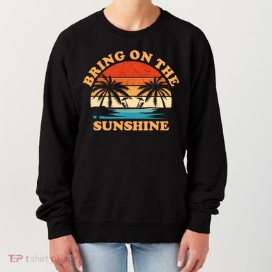Bring On The Sunshine Retro Sunset Tropical Women's Sweatshirt
