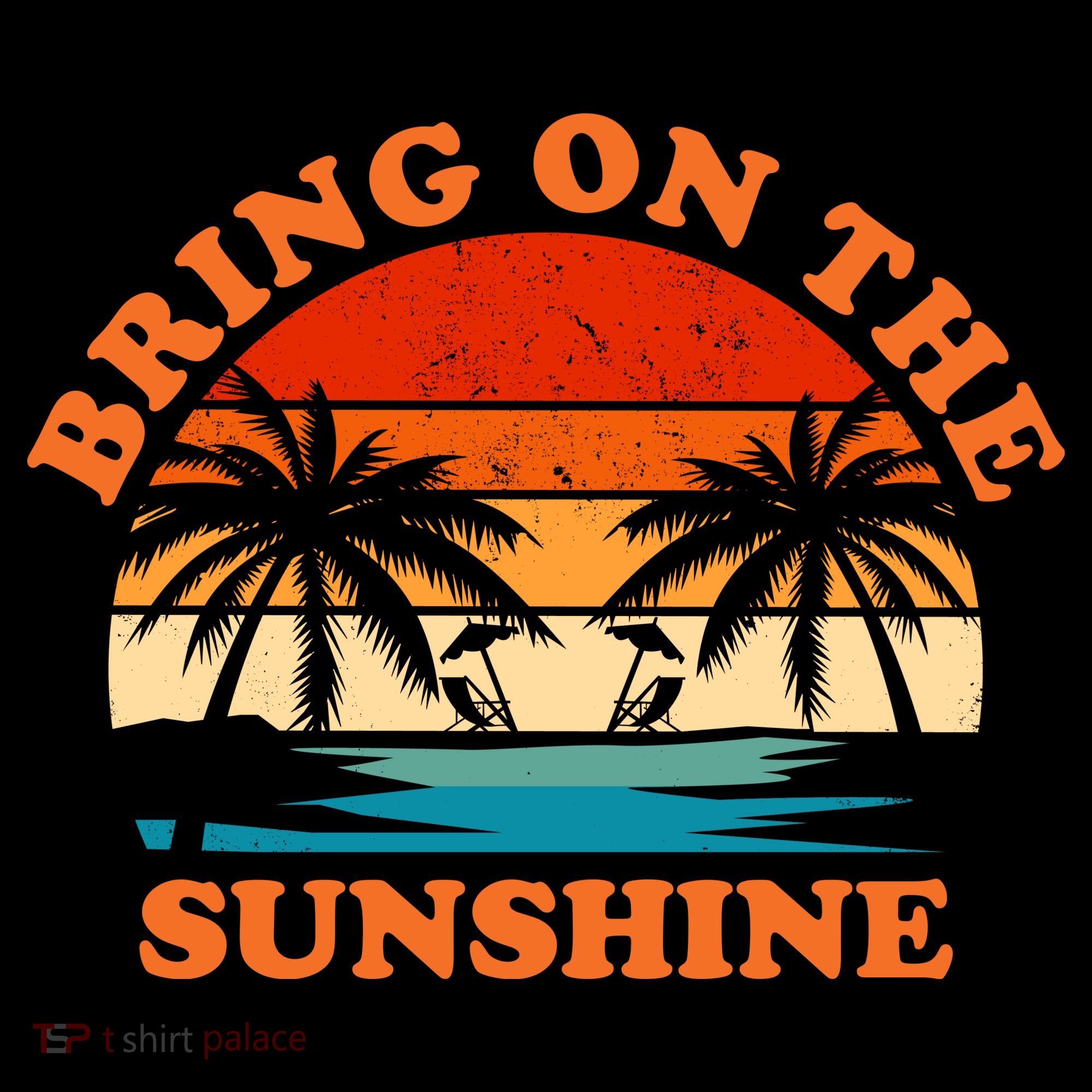 Bring On The Sunshine Retro Sunset Tropical Coffee Mug