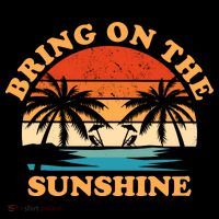 Bring On The Sunshine Retro Sunset Tropical Women's Hoodie thumb 2