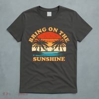 Bring On The Sunshine Retro Sunset Tropical T-Shirt thumb 5