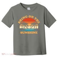 Bring On The Sunshine Retro Sunset Tropical Toddler T-Shirt thumb 0