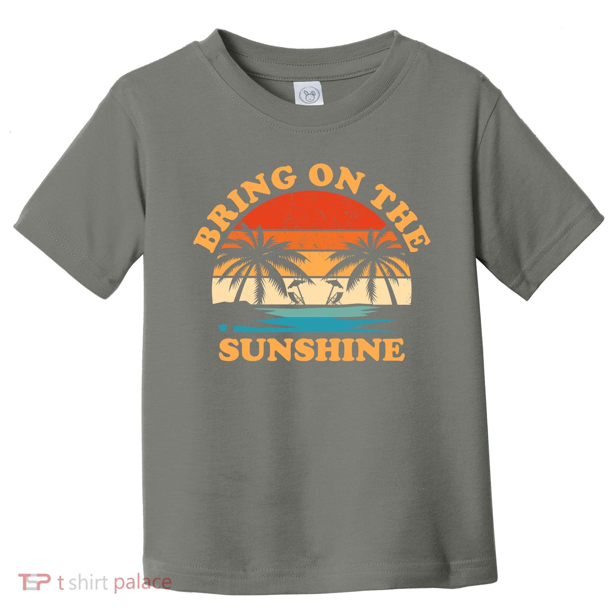 Bring On The Sunshine Retro Sunset Tropical Toddler T-Shirt