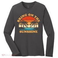 Bring On The Sunshine Retro Sunset Tropical Women's Long Sleeve Shirt thumb 0