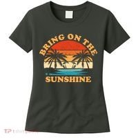 Bring On The Sunshine Retro Sunset Tropical Women's T-Shirt thumb 0