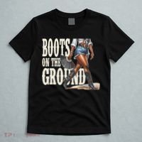 Boots On The Ground Black Cowgirl Melanin Women Gift T-Shirt thumb 5