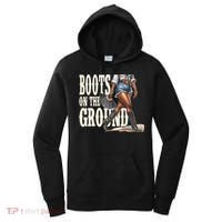 Boots On The Ground Black Cowgirl Melanin Women Gift Women's Hoodie thumb 0