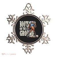 Boots On The Ground Black Cowgirl Melanin Women Gift Ornament thumb 0