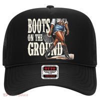 Boots On The Ground Black Cowgirl Melanin Women Gift Hat thumb 0