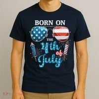 Born On The Fourth Of July 4th Of July Birthday Patriotic T-Shirt thumb 3