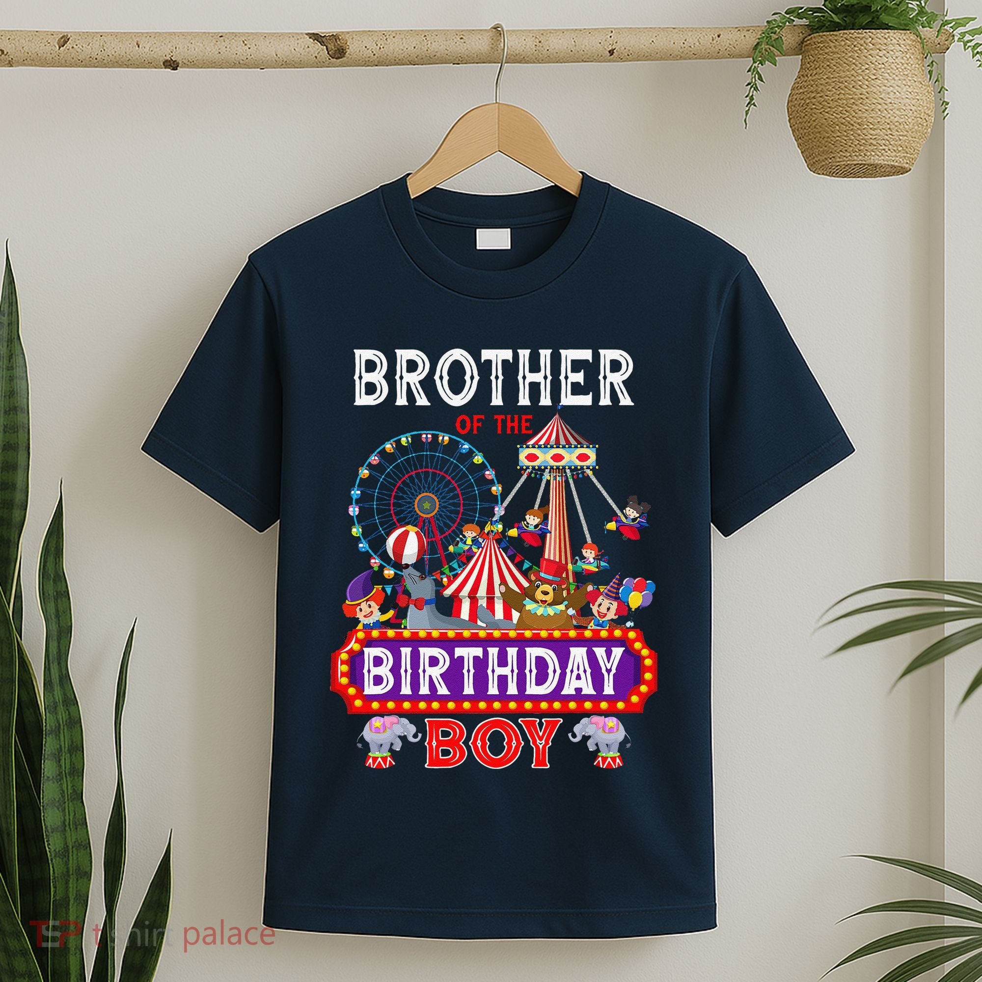 Brother Of The Birthday Boy Carnival Circus 1st Birthday T-Shirt