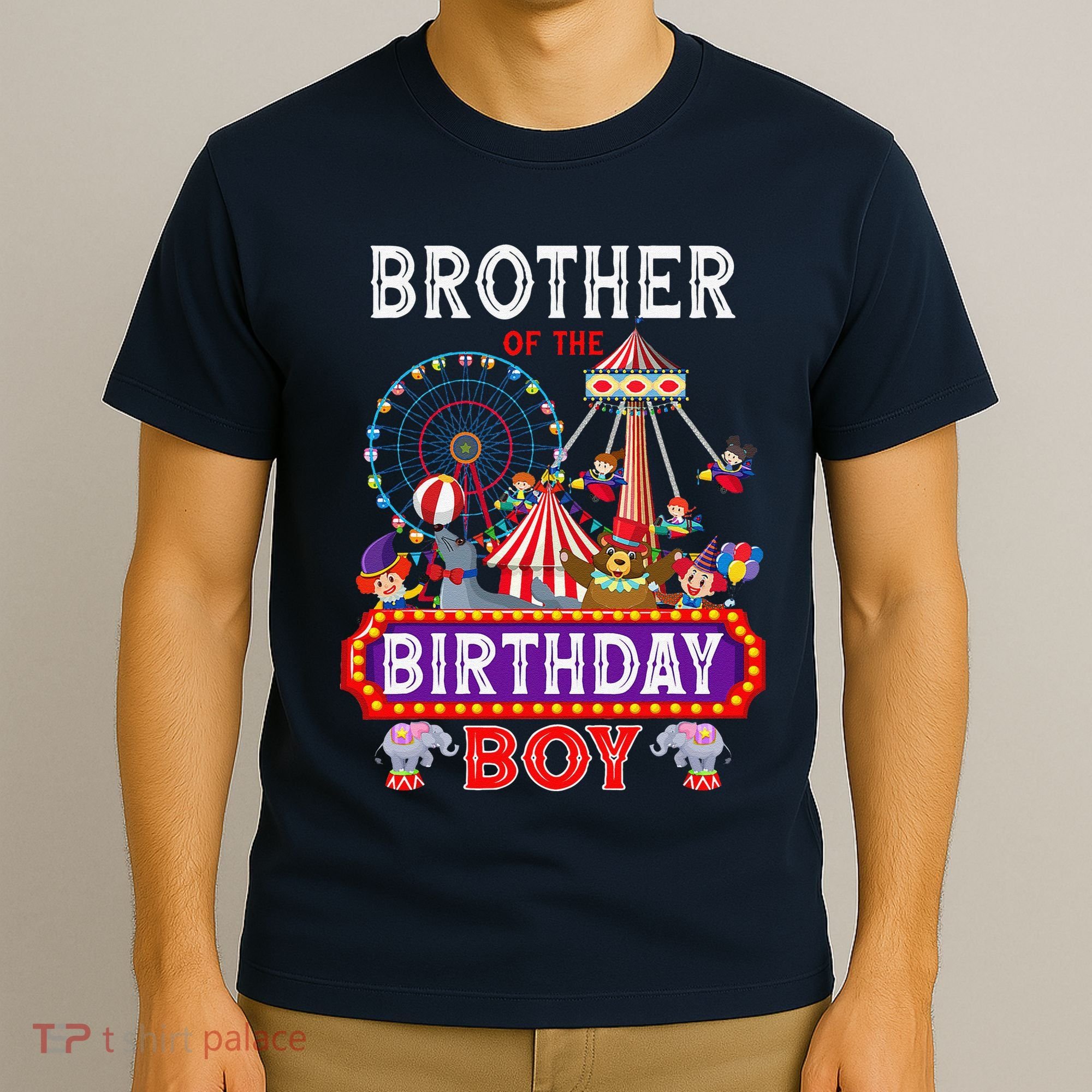 Brother Of The Birthday Boy Carnival Circus 1st Birthday T-Shirt
