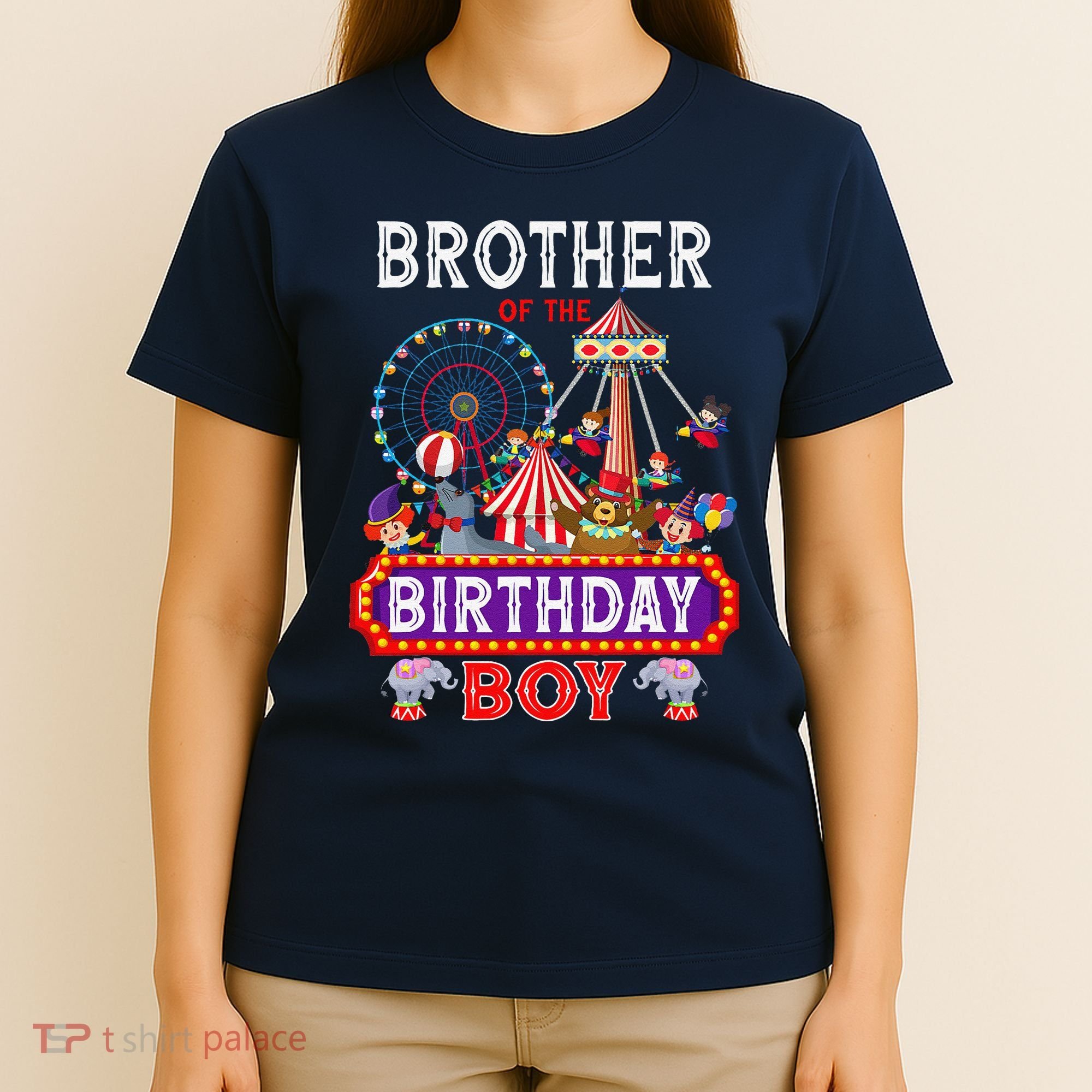 Brother Of The Birthday Boy Carnival Circus 1st Birthday T-Shirt