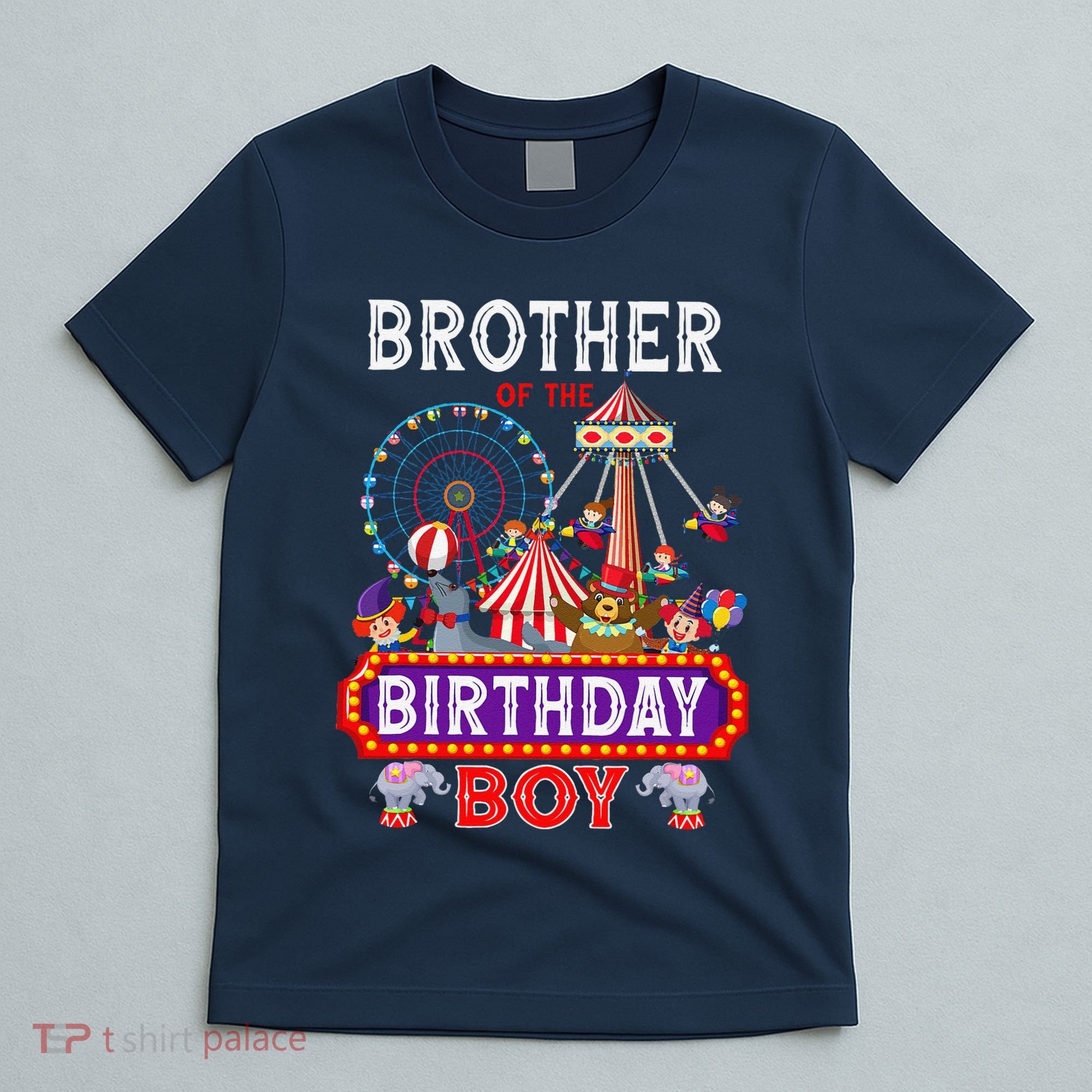 Brother Of The Birthday Boy Carnival Circus 1st Birthday T-Shirt