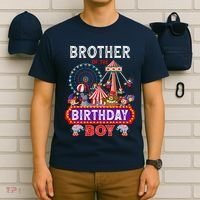 Brother Of The Birthday Boy Carnival Circus 1st Birthday T-Shirt thumb 6
