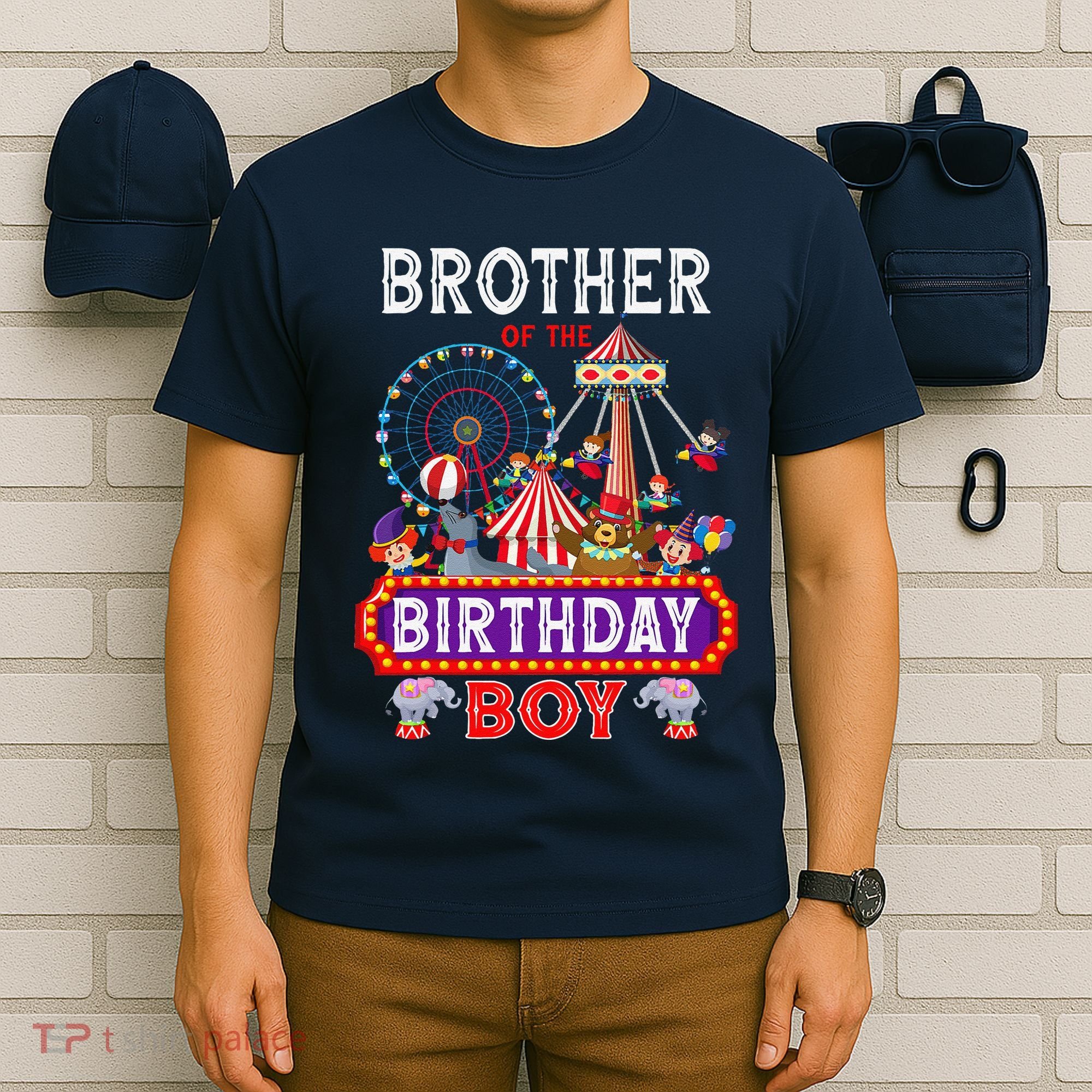 Brother Of The Birthday Boy Carnival Circus 1st Birthday T-Shirt