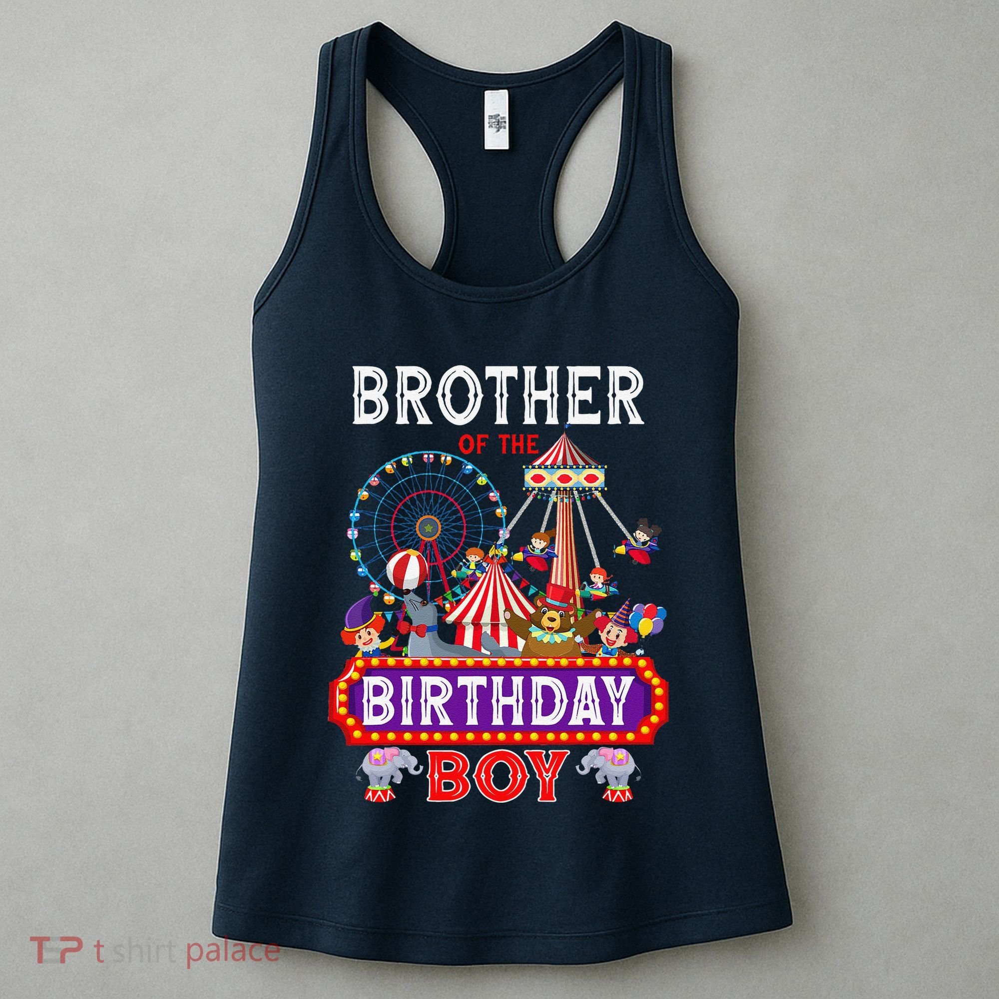 Brother Of The Birthday Boy Carnival Circus 1st Birthday Women's Tank Top
