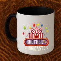 Brother Of The Birthday Ringmaster Circus Party Bday Gift Coffee Mug thumb 2