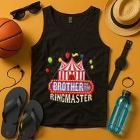 Brother Of The Birthday Ringmaster Circus Party Bday Gift Tank Top thumb 4