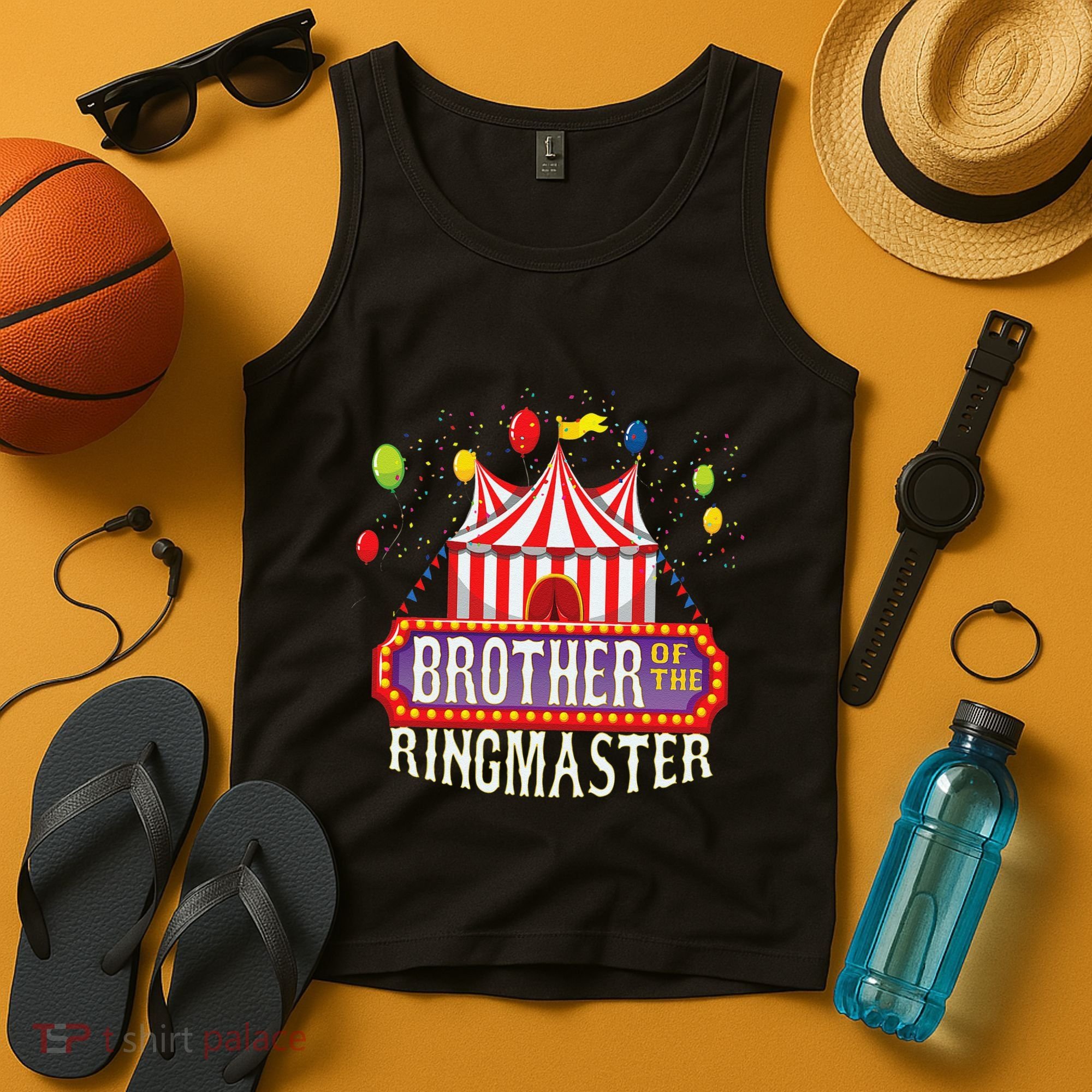Brother Of The Birthday Ringmaster Circus Party Bday Gift Tank Top