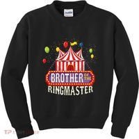 Brother Of The Birthday Ringmaster Circus Party Bday Gift Kids Sweatshirt thumb 0