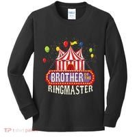 Brother Of The Birthday Ringmaster Circus Party Bday Gift Kids Long Sleeve Shirt thumb 0