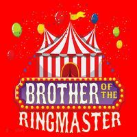 Brother Of The Birthday Ringmaster Circus Party Bday Gift Santa Hat thumb 1